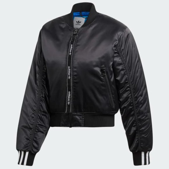ADIDAS // Cropped Bomber Jacket - Picture 9 of 9